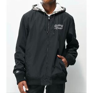 Lurking Class "Protect Your Peace" Cobra Snake Camo Hooded Black Jacket Men's L